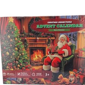 Christmas Jigsaw Puzzle Advent Calendar 1008 Pieces Merry Christmas Fun Gift New